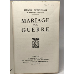 Mariage de guerre