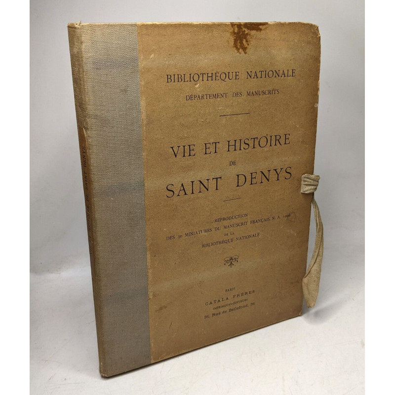 Vie et histoire de Saint Denys - Bibliotheque nationale...