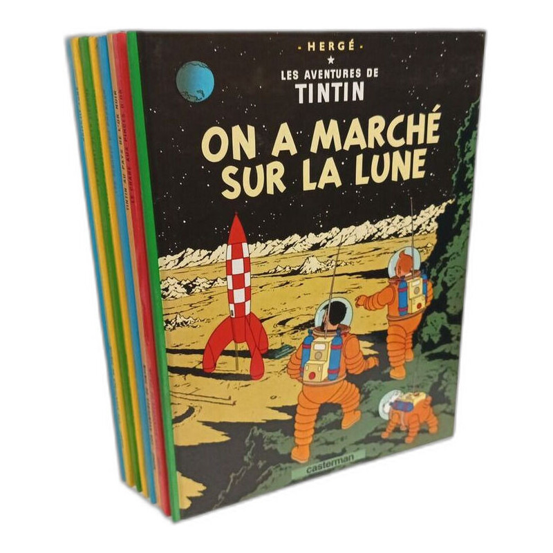8 albums: On a marché sur la Lune, Le crabe aux pinces d'or,...