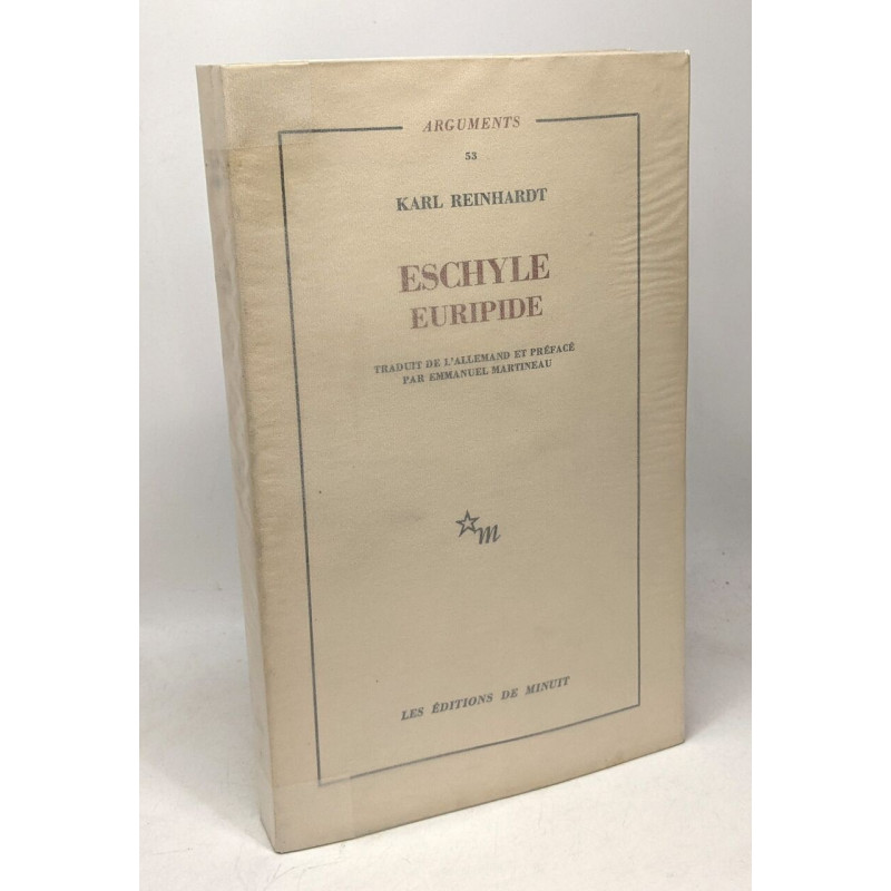 Eschyle Euripide - coll. arguments 53
