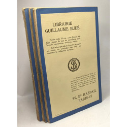Bulletin de l'association Guillaume Budé (revue de culture...