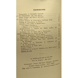 Bulletin de l'association Guillaume Budé (revue de culture...