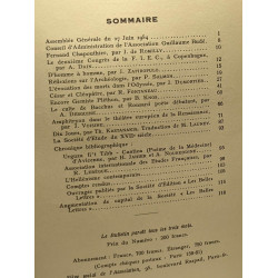 Bulletin de l'association Guillaume Budé (revue de culture...