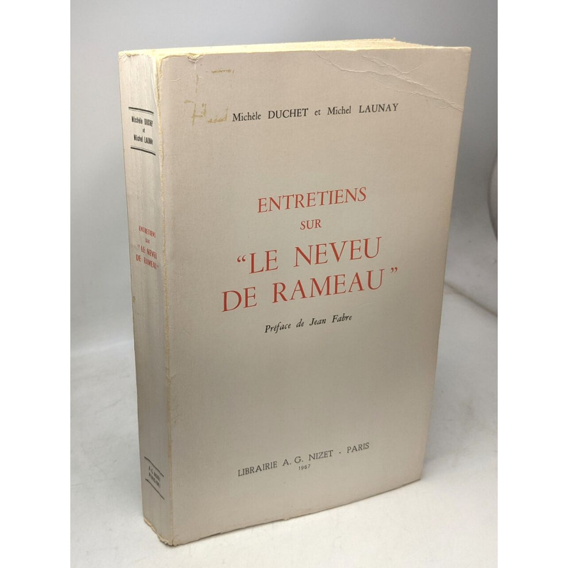 Entretiens Sur Le Neveu De Rameau