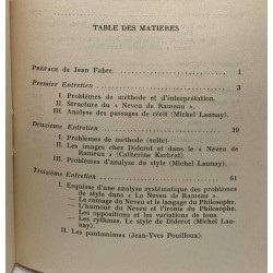 Entretiens Sur Le Neveu De Rameau