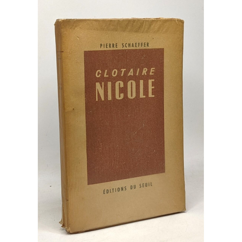 Clotaire Nicole - édition définitive