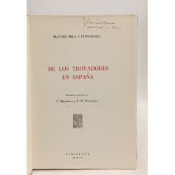 De los trovadores en España