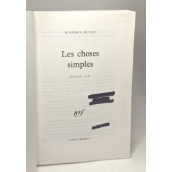 Les choses simples. Journal VIII