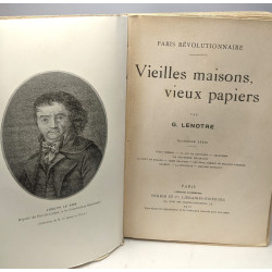 Vieilles maisons vieux papiers - 3e série / Paris révolutionnaire