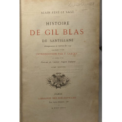 Histoire de Gil Blas de Santillane. Réimpression de l'édition de...