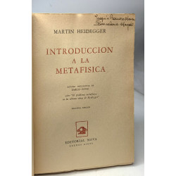 Introducción a la metafísica. Estudio preliminar y traducción...