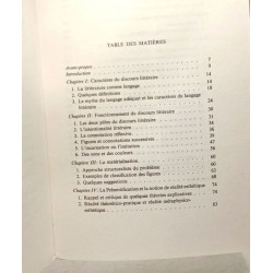 Structure du discours de la poésie et du récit