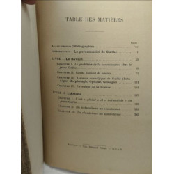 Goethe - TOME 1 (1937) + TOME 2 (1939) / écrivains étrangers
