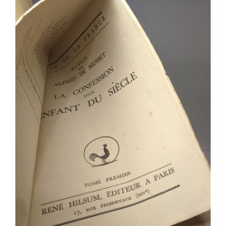 La confession d'un enfant du siècle - TOME 1 et 2 / Coll. Génie de...