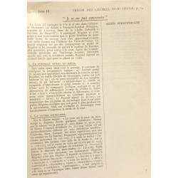 XVIIe siècle - feuillets pédagogiques / Coll. Pierre Bennezon