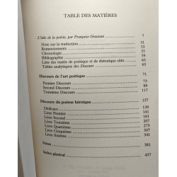 Discours de l'art poétique et du poème héroïque