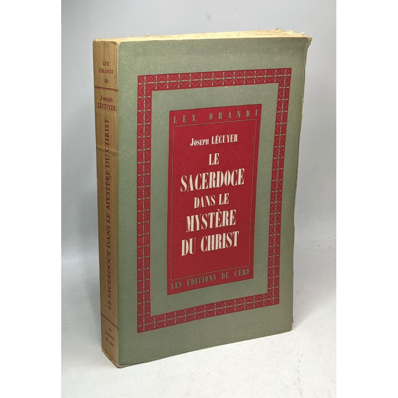 Le sacerdoce dans le mystère du christ