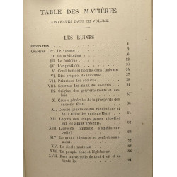 Les ruines ou méditations sur les révolutions des empires suivies...