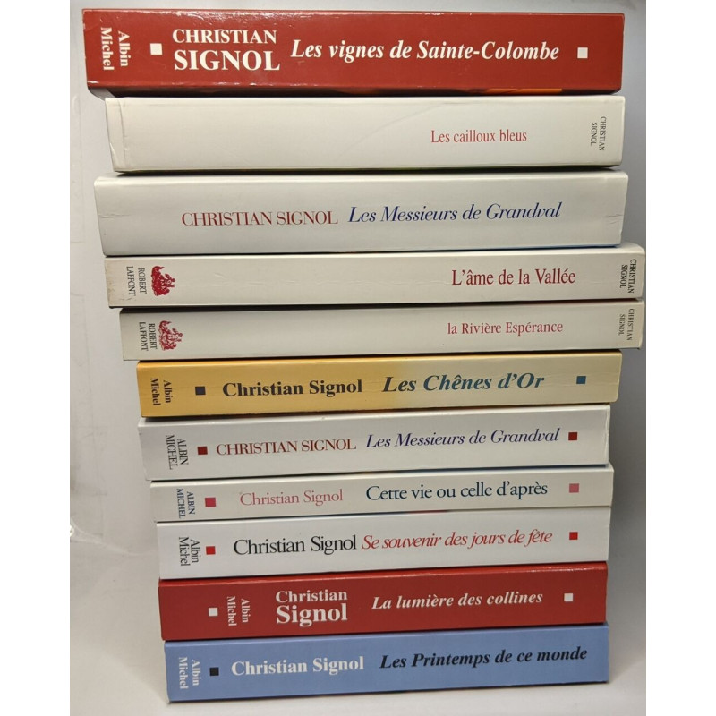 11 Romans de Christian Signol (voir descriptif complet): Les...