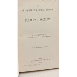 The character and logical method of Political Economy --- second...