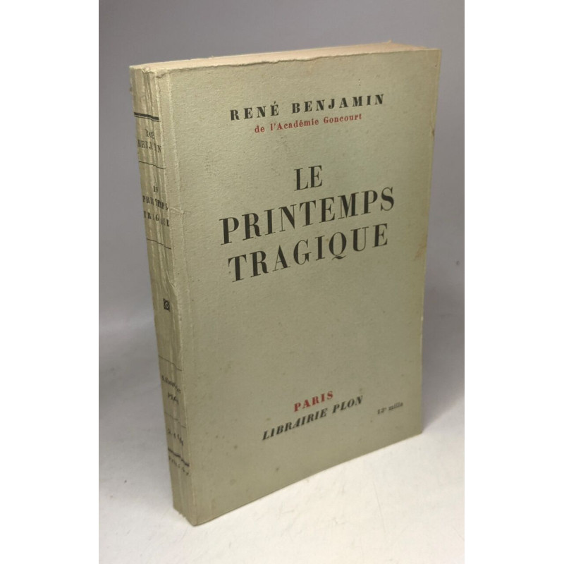 Le printemps tragique