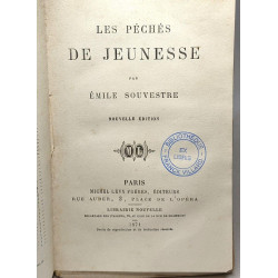 Les péchés de jeunesse - nouvelle édition