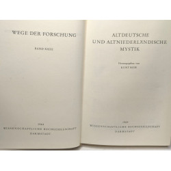 Altdeutsche und Altniederländische Mystik. In: Wege der Forschung....