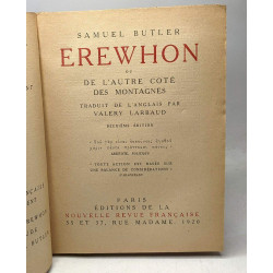 Erewhon ou de l'autre côté des montagnes - 2e éd. trad. par Valéry...