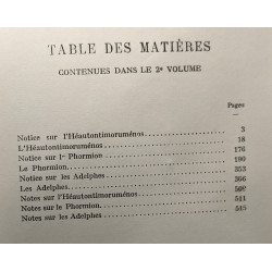 Térence comédies - TOME DEUXIEME - traduction nouvelle -...