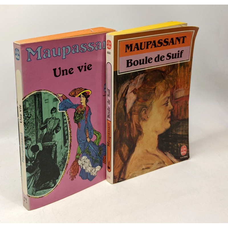 Une vie + Boule de Suif --- 2 livres
