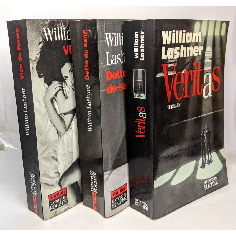 Dette de sang + Veritas + Vice de forme --- 3 livres