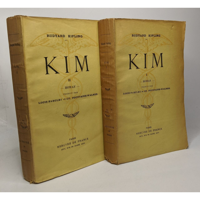Kim - tome un et deux - traduit par Louis Fabulet et Ch....