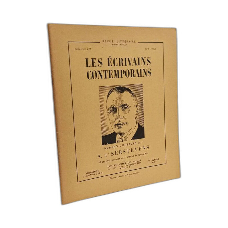 Les Écrivains Contemporains . N° 7 - Juin - Juillet 1953 : A....