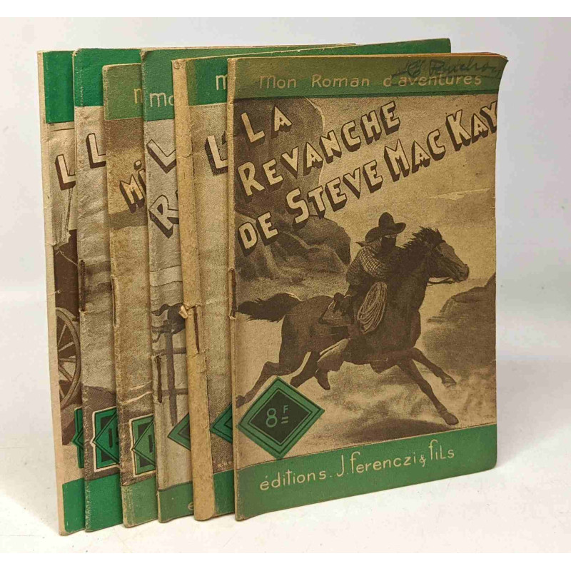 6 livres "Mon Roman d'aventures": la montane d'argent, la...