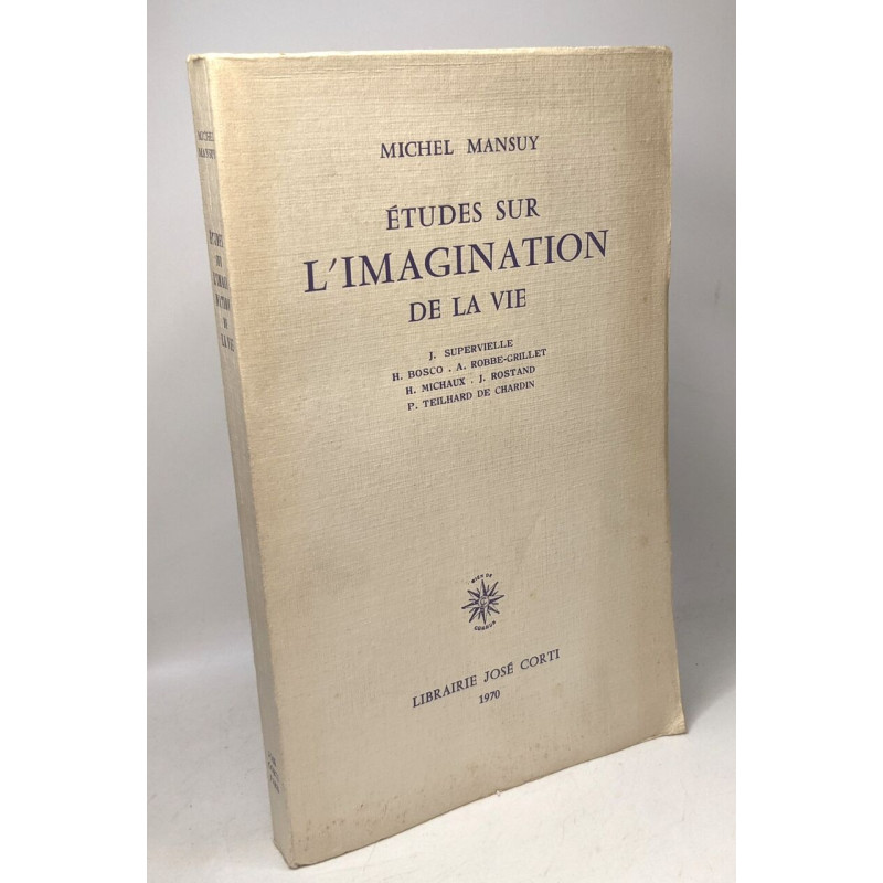 Études sur l'imagination de la vie