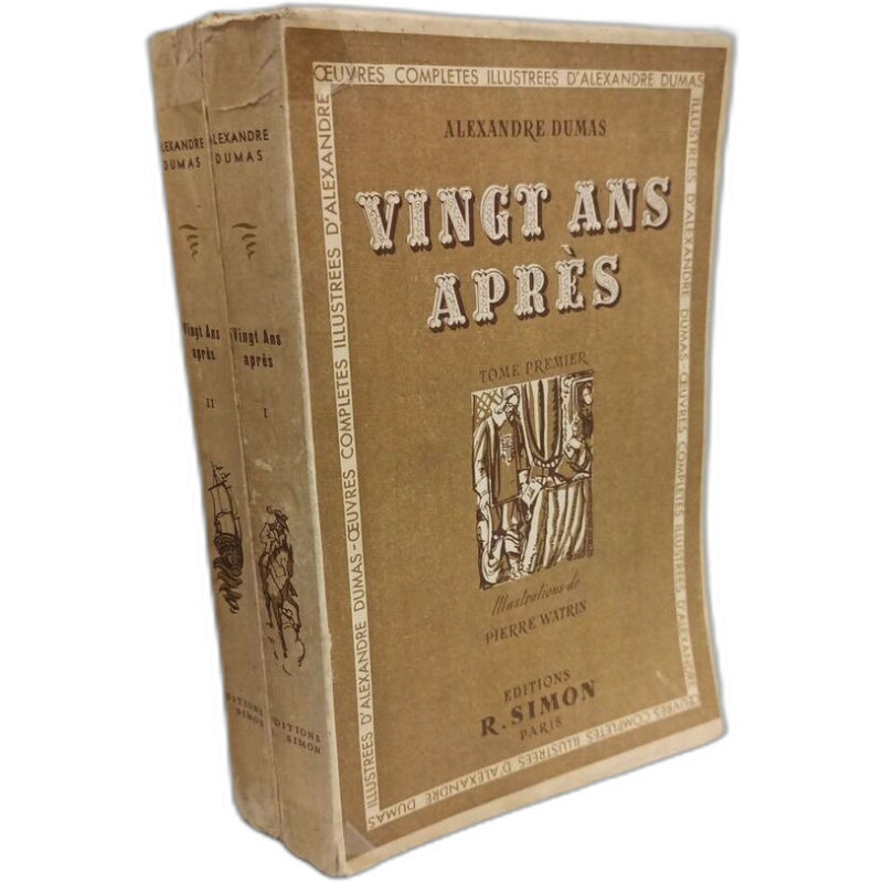 Vingt ans après - TOME PREMIER et SECOND --- illustrations Pierre...
