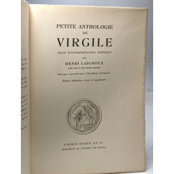 Petite Anthologie de Virgile. Essai d'interprétation poétique par...