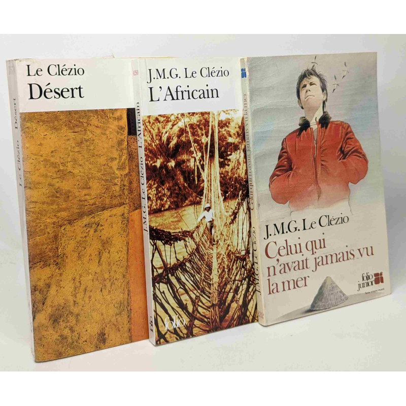 L'Africain + Celui qui n'avait jamais vu la mer + Désert ---- 3 livres