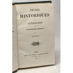 Études historiques et littéraires - tome premier et second