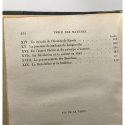 Études historiques et littéraires - tome premier et second