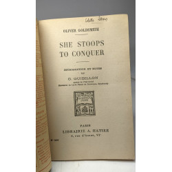 She Stoops to conquer - Introduction et notes par G. Guibillon /...
