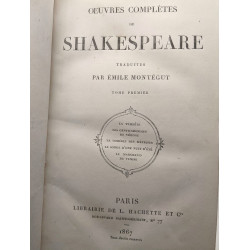 Oeuvres complètes de Shakespeare - TOME I (1967) + TOME 4 (1969) +...
