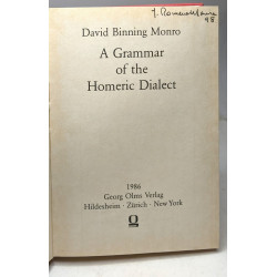 Grammar of the Homeric Dialect (fac simile de la 2e édition de 1891)