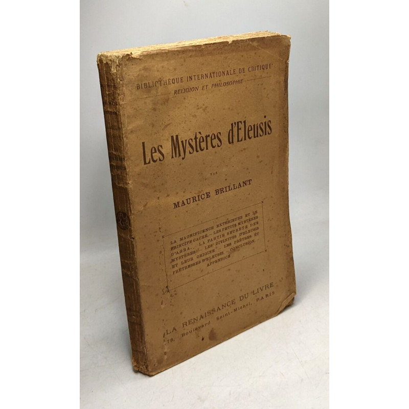 Les Mysteres d'Eleusis