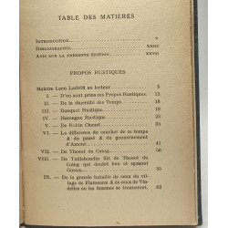 Propos rustiques de Noel du Fail suivis de Baliverneries