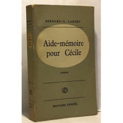 Aide-mémoire pour Cécile