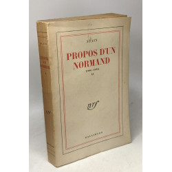 Propos d'un Normand 1906-1914 Tome II