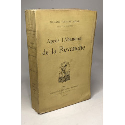 Après l'abandon de la revanche