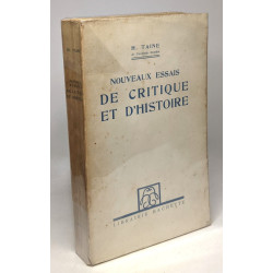 Nouveaux essais de critique et d'histoire