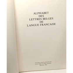 Alphabet des Lettres Belges de Langue Française